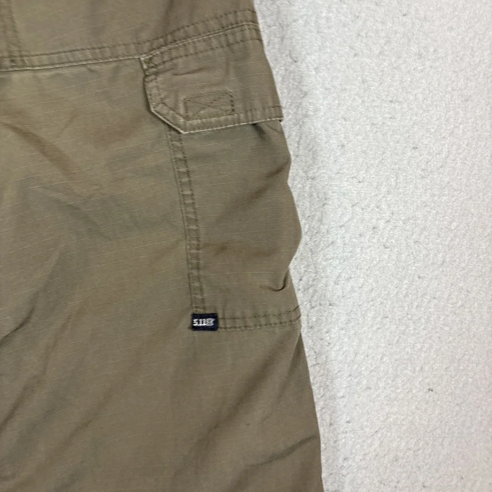 5.11 Tactical Series Cargo Pants Canvas Olive Double Knee Men's Size 38X32